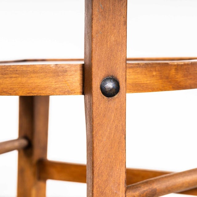 Farmhouse French Dark Oak Dining Chairs, 1940s, Set of 6 For Sale - Image 11 of 13