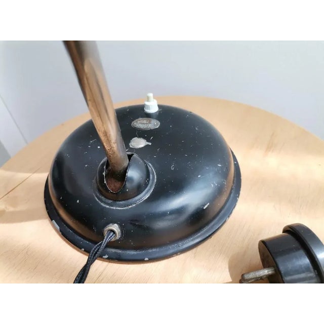 Bauhaus Steel Table Lamp from Sacor, 1940s For Sale - Image 17 of 18