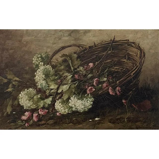Antique Framed Oil Painting on Canvas by Jan Deckers (1865-1942) For Sale - Image 4 of 13