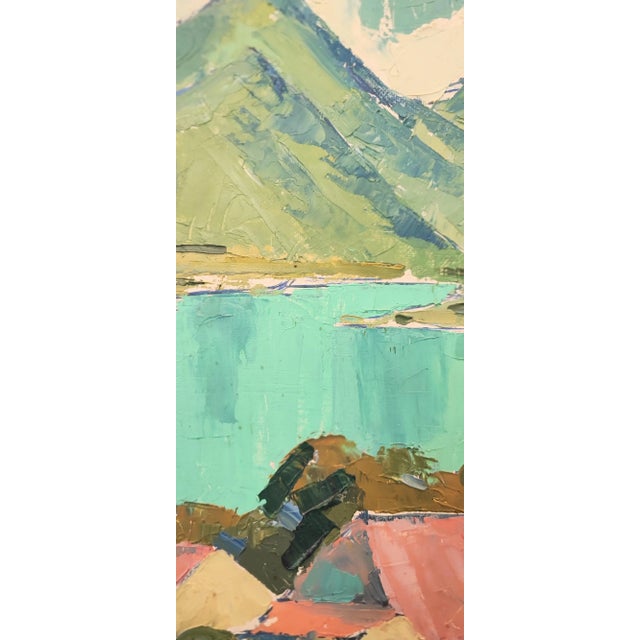 Percival Pernet, Lac d'Annecy, Oil on Wood, Framed For Sale - Image 6 of 12