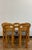 Brown Set of 5 Pine Dining Chairs, Manner of Ranier Daumiller For Sale - Image 8 of 17