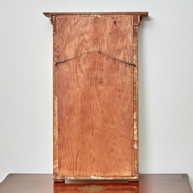 Traditional Federal Giltwood Mirror With Reverse-Painted Tablet, Washington Motif For Sale - Image 3 of 9