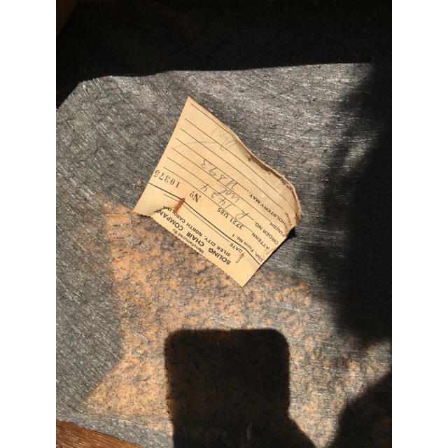 Mid 20th Century Boling Chair Company Faux Leather Arm Chair For Sale - Image 10 of 11