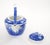 19th Century Antique Oversized English Blue and White Porcelain Tea / Coffee Pot For Sale - Image 5 of 15