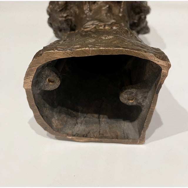 Mid 20th Century Bronze Bust of Chopin Bust by Sculptor Jiri Hanzalek For Sale In Seattle - Image 6 of 10