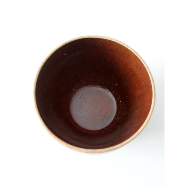 Antique American Stoneware Mixing Bowl For Sale - Image 6 of 11