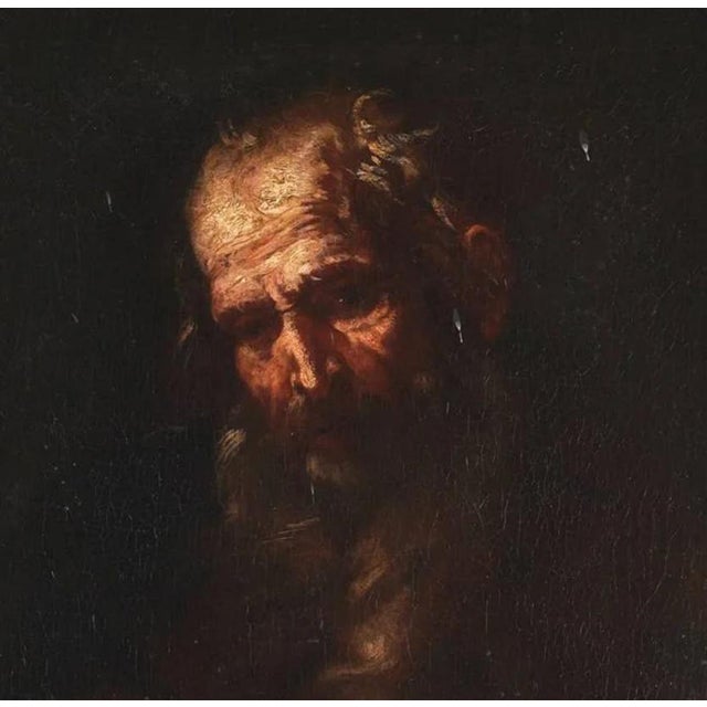 Circle of Giacinto Brandi, St. Peter, 17th Century, Oil on Canvas, Framed For Sale - Image 4 of 6