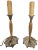 Pair of 1920s Art Deco Bronze Candle Lamps Skyscraper Base, Nickel & Gold Plated For Sale - Image 10 of 18