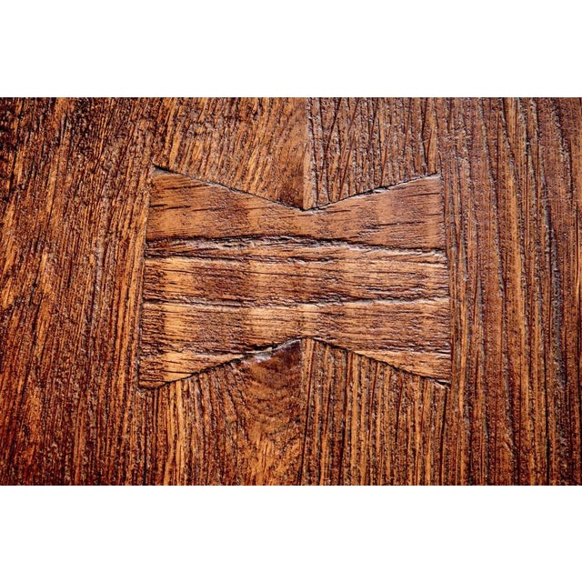 Brutalist Brutalist Oak Dining Table and Chairs, 1970s, Set of 6 For Sale - Image 3 of 18