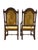 1980s Ethan Allen Jacobean Royal Charter Oak Dining Room Armchairs Gothic Pair For Sale - Image 11 of 15