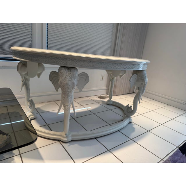 Contemporary 1970s Gampel Stoll Kidney Shaped Elephant Desk For Sale - Image 3 of 7