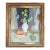 Mid-Century Modern 'Blossoms & Fruit' Vintage Swedish Expressive Still Life Oil Painting, Framed For Sale