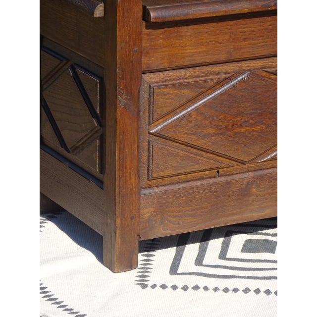 Louis XIII Wooden Chest Armchair For Sale - Image 13 of 17