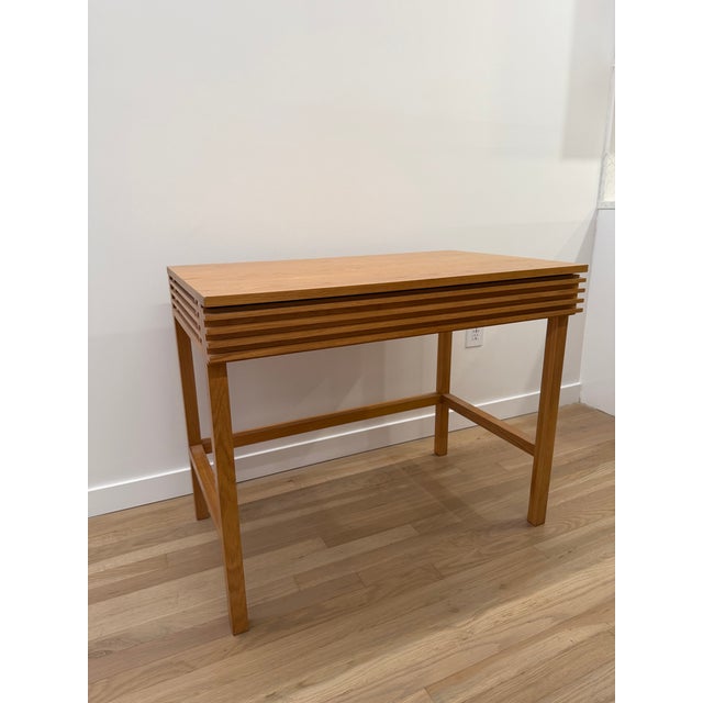 Modern Design Within Reach Line Mini Desk (Oak) For Sale - Image 3 of 12