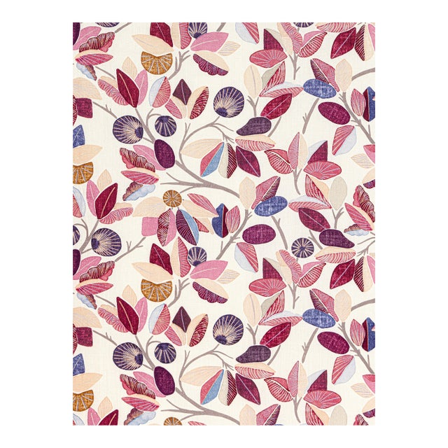 Sample - The House of Scalamandré Linden Fabric, Berry For Sale