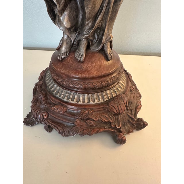 Mid 20th Century Mid 20th Century Decorative Rococo Inspired Pedestal or Plant Stand For Sale - Image 5 of 10