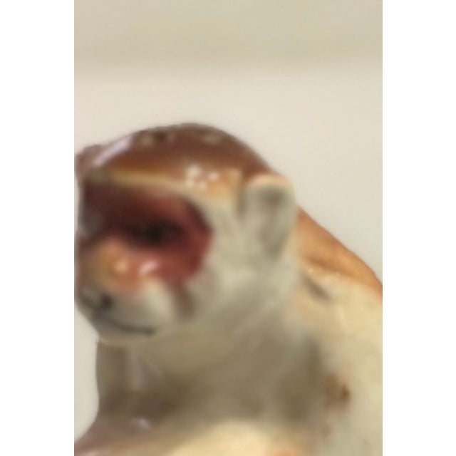 Mid 20th Century Japanese Trompe-L’Oeil Japanese Porcelain Monkey Salt and Pepper Shakers - a Pair For Sale - Image 11 of 12