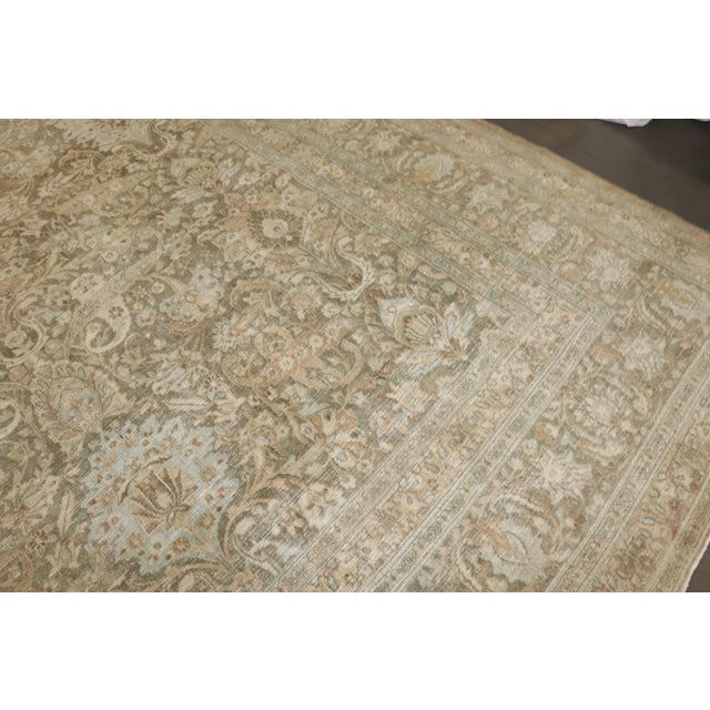 Brown Antique Zabihi Collection Persian Khorassan Rug - 10'3" x 13'7" For Sale - Image 8 of 12
