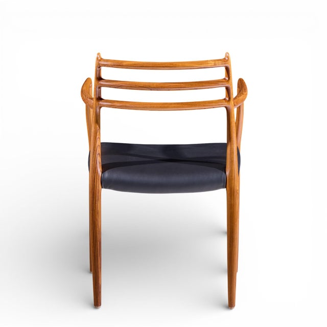 Niels Moller Model 62 Mid Century Danish Teak Captains Chairs - Pair For Sale - Image 9 of 13