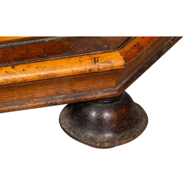 William and Mary Style Yew Wood and Maple Candlestand For Sale - Image 9 of 13