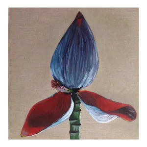 Contemporary Original Still Life Painting of a Banana Flower