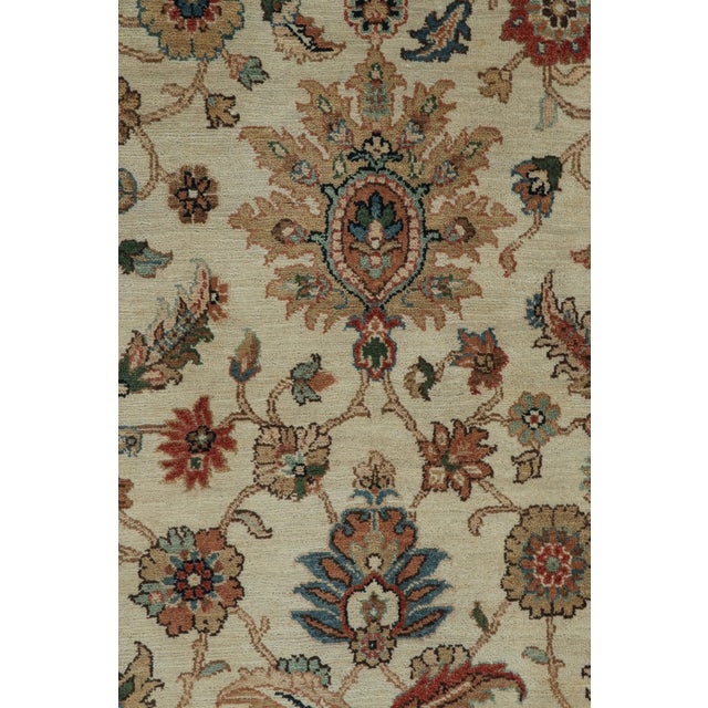 2010s Rug & Kilim’s Persian Style Rug in Beige and Red With Floral Patterns For Sale - Image 5 of 7