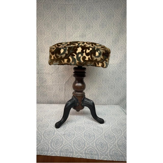 Victorian Adjustable Piano Stool For Sale - Image 4 of 5