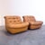 Vintage Lounge Chairs in Leather, 1970s, Set of 2 For Sale - Image 3 of 14