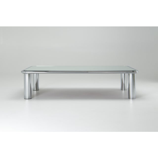 Sesann Mirrored Coffee Table by Gianfranco Frattini for Cassina, 1960s For Sale - Image 11 of 11