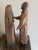 Large 18th/19th Century Carved Stripped Rustic Wooden Santo Altar Figures Religious Folk Art Statue - a Pair For Sale In Dallas - Image 6 of 11