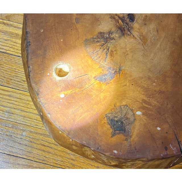 Early 19th-Century American Primitivè Slab Bench/Low Table. Original Surface. For Sale In New York - Image 6 of 8