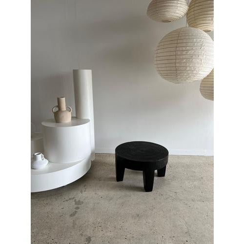 Quadripod Coffee Table in Black Monoxyl Wood For Sale - Image 10 of 18