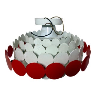 1970s Mid-Century Modern Semi-Flush Fixture For Sale