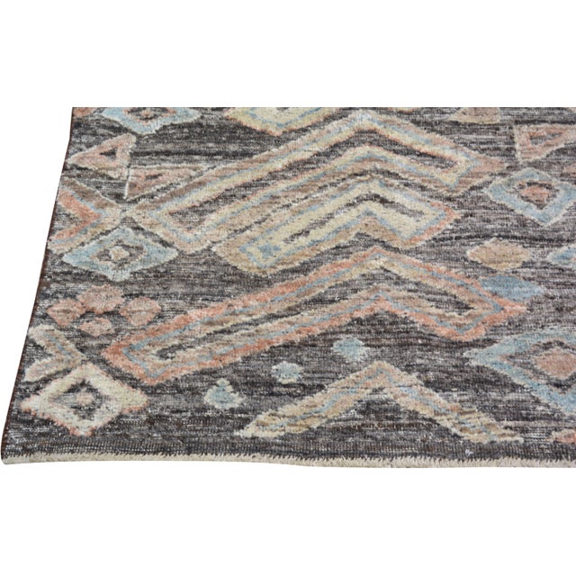 Moroccan Moroccan Sheba Hand Knotted Wool Rug, 8'10"x12' For Sale - Image 3 of 6