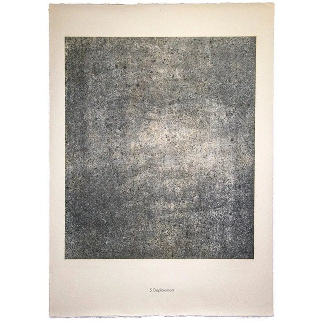 Déploiement - From Spectacles is an original black and white lithograph realized by Jean Dubuffet (1901 Le Havre - Paris...