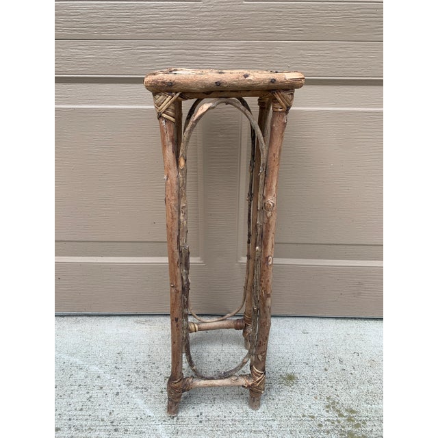 Late 20th Century Vintage American Rustic Twig Drinks Table For Sale - Image 5 of 12