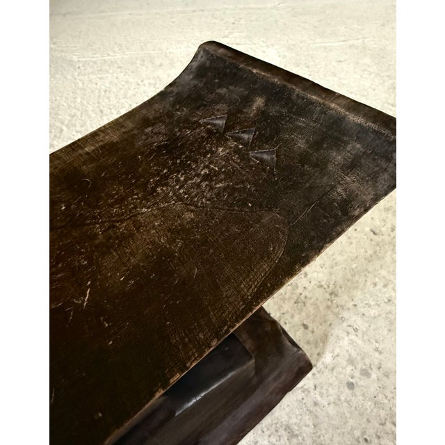 Handcarved Ashanti Tribal Stool, Africa, 1950s For Sale - Image 15 of 17