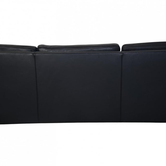2213 Three-Seater Sofa in Black Leather by Børge Mogensen, 2012 For Sale - Image 17 of 18