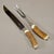 Vintage Stag Horn Carving Set Solingen, Germany A rustic carving set consisting of fork and knife. The handles are made of...