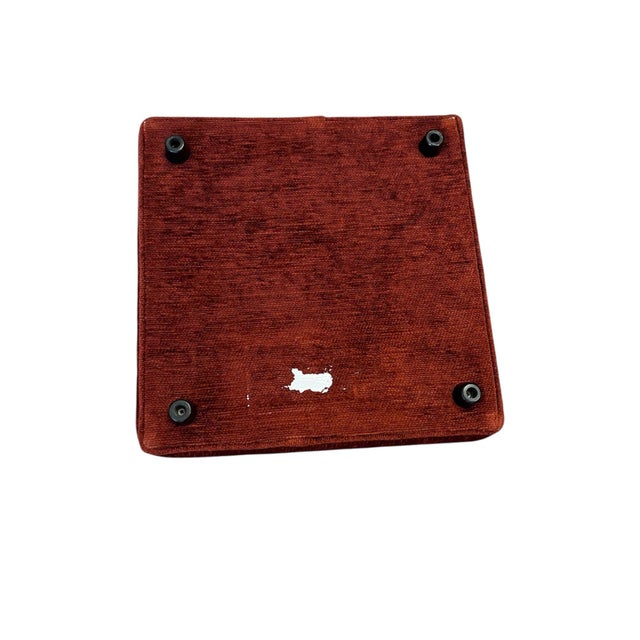 Textile Pair of Ethan Allen Upholstered Storage Ottomans For Sale - Image 7 of 8