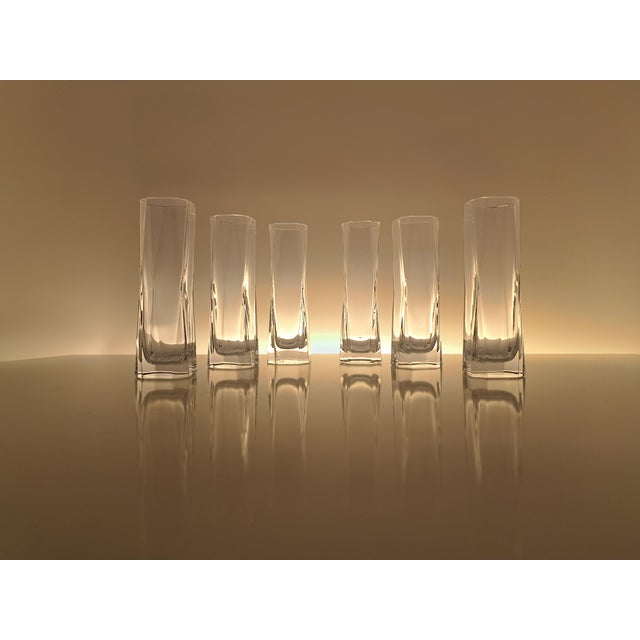 1970s Vintage Crystal Shot Glasses by Cini Boeri for Arnolfo Di Cambio, 1970s, Set of 6 For Sale - Image 5 of 10