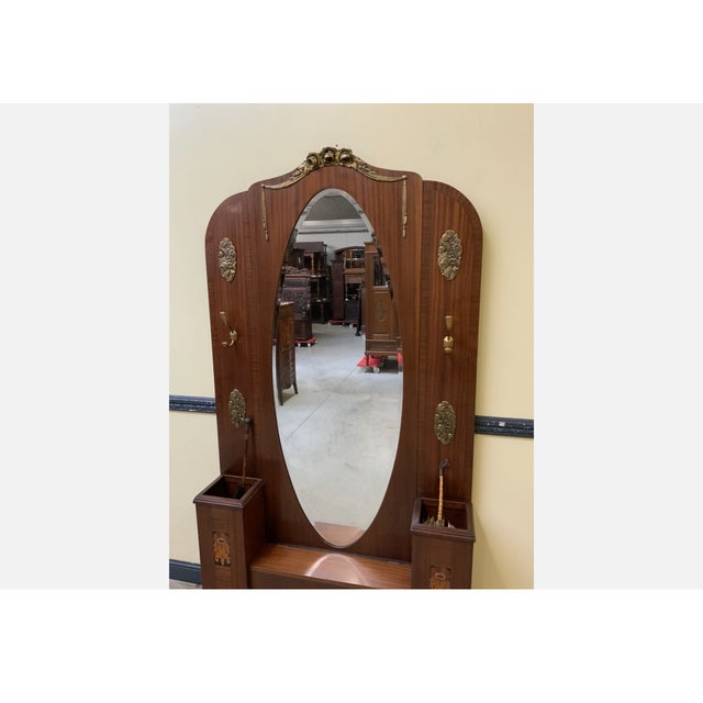 Antique Art Nouveau Wardrobe, 1910 For Sale - Image 3 of 10