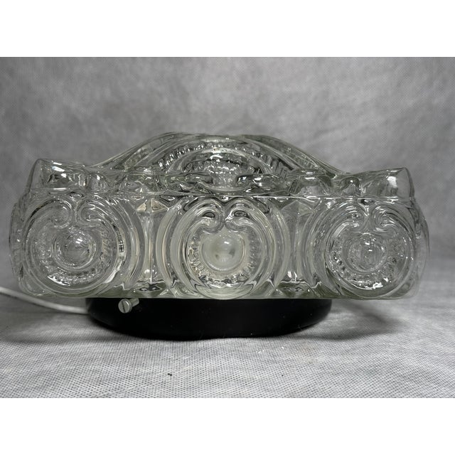 Vintage Glass Flush Mount Ceiling Light from RZB, Germany, 1970s For Sale - Image 11 of 12