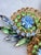 1950s Mid‑Century Hobé © Layered Gilt Filigree and Rhinestone Floral Spray Brooch For Sale - Image 5 of 10