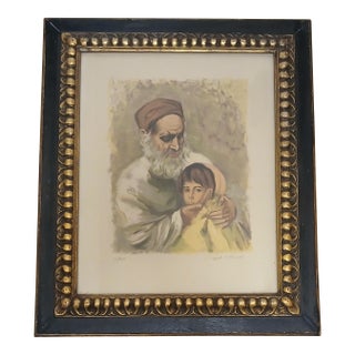 1980s Framed Sandu Liberman Limited Edition Lithograph [111/200] For Sale