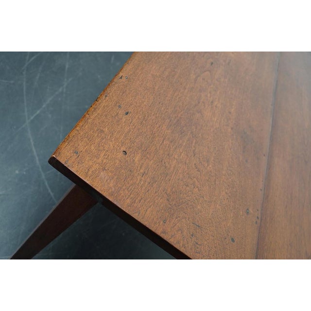 Large Antique 19th Century Dutch Rustic Farmhouse Teak Dining Table For Sale - Image 11 of 18