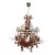 Red Coral & Shell Chandelier W/Brass Bells For Sale