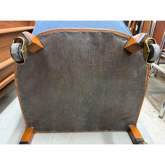 Mid-Century Modern Rolling Tufted Barrel-Back Club Chairs For Sale - Image 12 of 14
