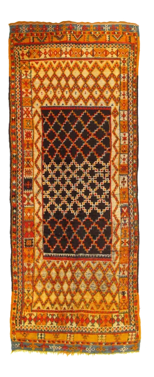 Vintage Moroccan Rug 4'4'' X 11'8''
