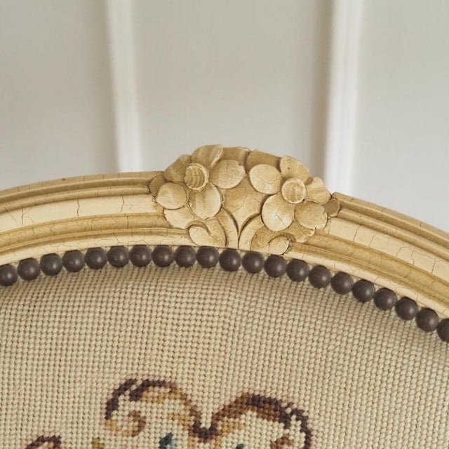 Baroque Vintage French Louis XV Style Convertible Armchair For Sale - Image 3 of 16